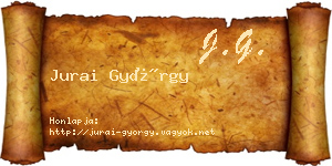 Jurai György névjegykártya